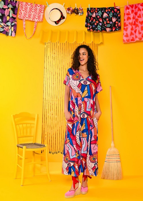 Petit Boutik Olivia Dress Retro Lips